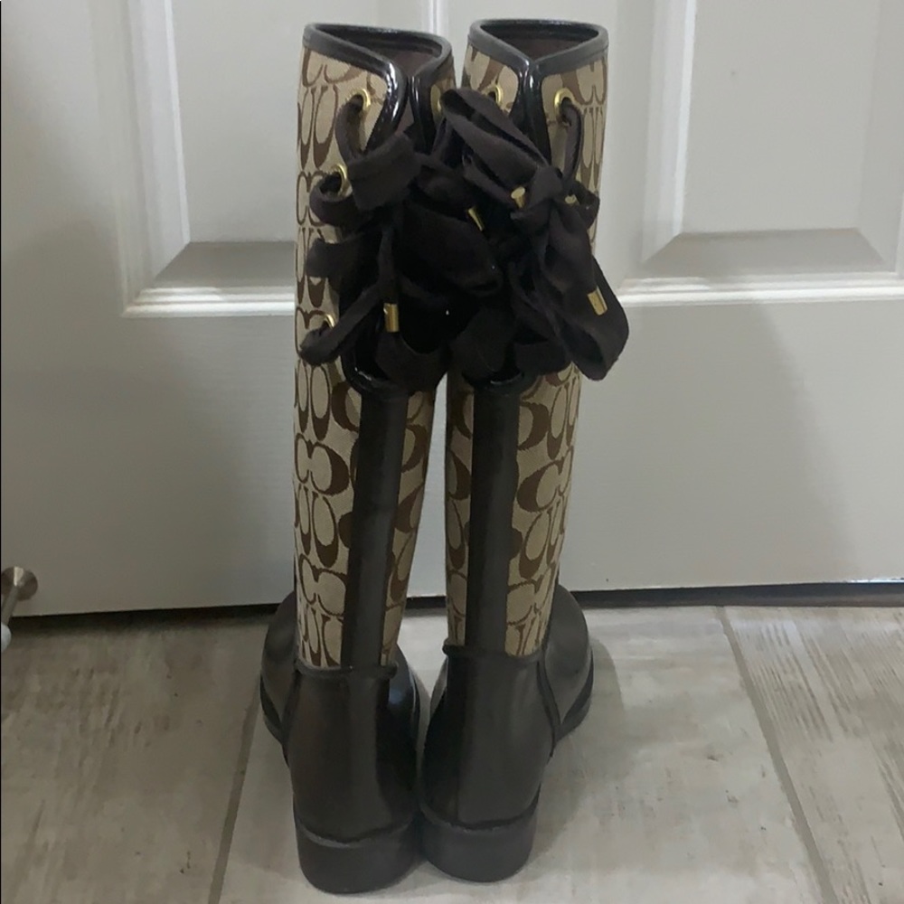 Coach Tristee Signature C Women's Rainboots Boots - Picture 3 of 13